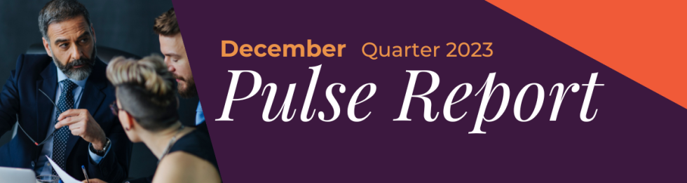 Web banner Pulse survey of business december 2023